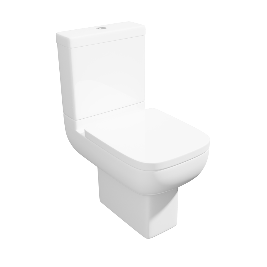 Close Coupled Short Projection Toilet with Soft Close Seat - Seren