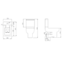 Close Coupled Short Projection Toilet with Soft Close Seat - Seren