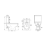 Addison Close Coupled Open Back Smart Bidet Japanese Toilet with Heated Seat - Purificare