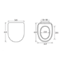 Close Coupled Comfort Height Toilet with Soft Close Seat - Addison