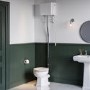 Traditional High Level Short Projection Toilet with Wooden Soft Close Seat - Park Royal