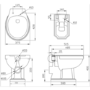 Traditional High Level Short Projection Toilet with Black Wooden Soft Close Seat - Park Royal