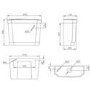 Traditional High Level Short Projection Toilet with Black Wooden Soft Close Seat - Park Royal