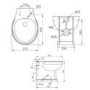 Back to Wall Traditional Toilet with Wooden Soft Close Seat and Chrome Hinges - Park Royal
