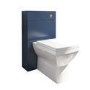 500mm Blue Back to Wall Toilet Unit with Cistern and Brass Fittings - Ashford