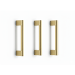 Brushed Brass Ashford Handle Pack of Three