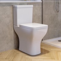 Close Coupled Comfort Height Short Projection Toilet with Soft Close Seat - Austin