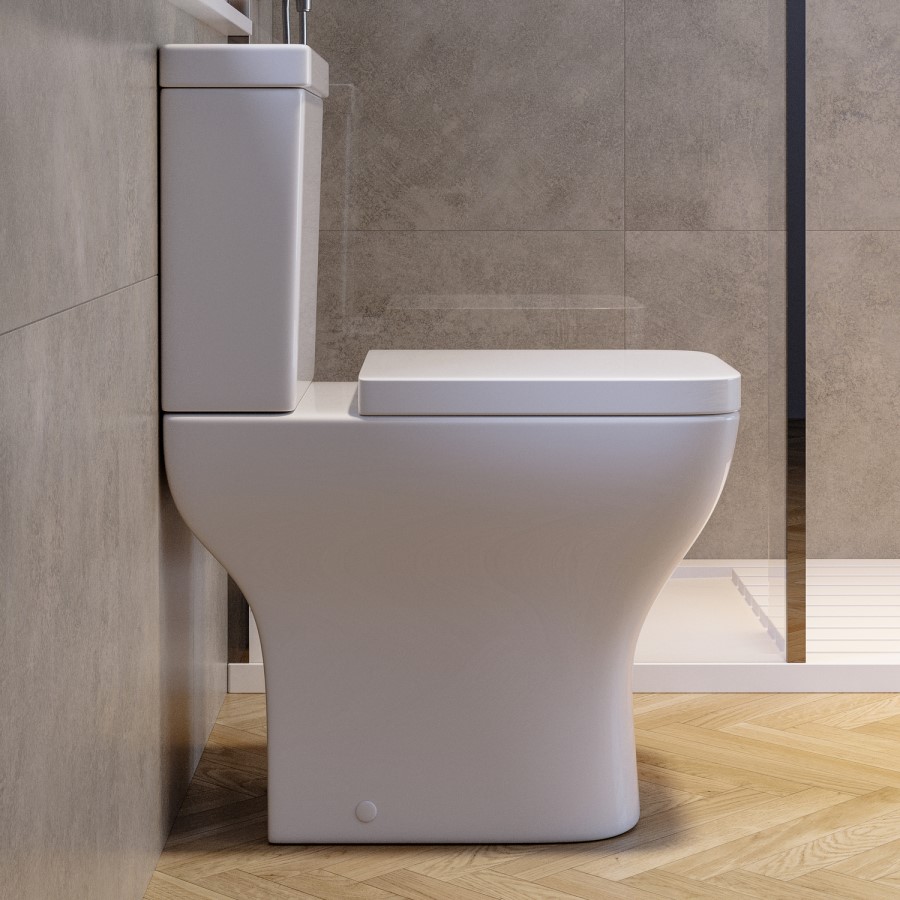 Close Coupled Comfort Height Short Projection Toilet with Soft Close Seat - Austin