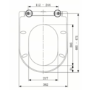 Close Coupled Toilet with Soft Close Wrap Seat - Pendle