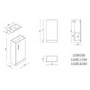 400mm Blue Freestanding Cloakroom Vanity Unit with Basin and Brass Handle - Ashford