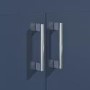 500mm Blue Freestanding Vanity Unit with Basin and Chrome Handles - Ashford