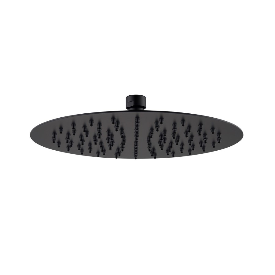 Black 1 Outlet Wall Mounted Thermostatic Mixer Shower Set - Arissa