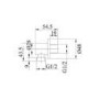 Black 2 Outlet Wall Mounted Thermostatic Mixer Shower Set with Hand Shower - Arissa