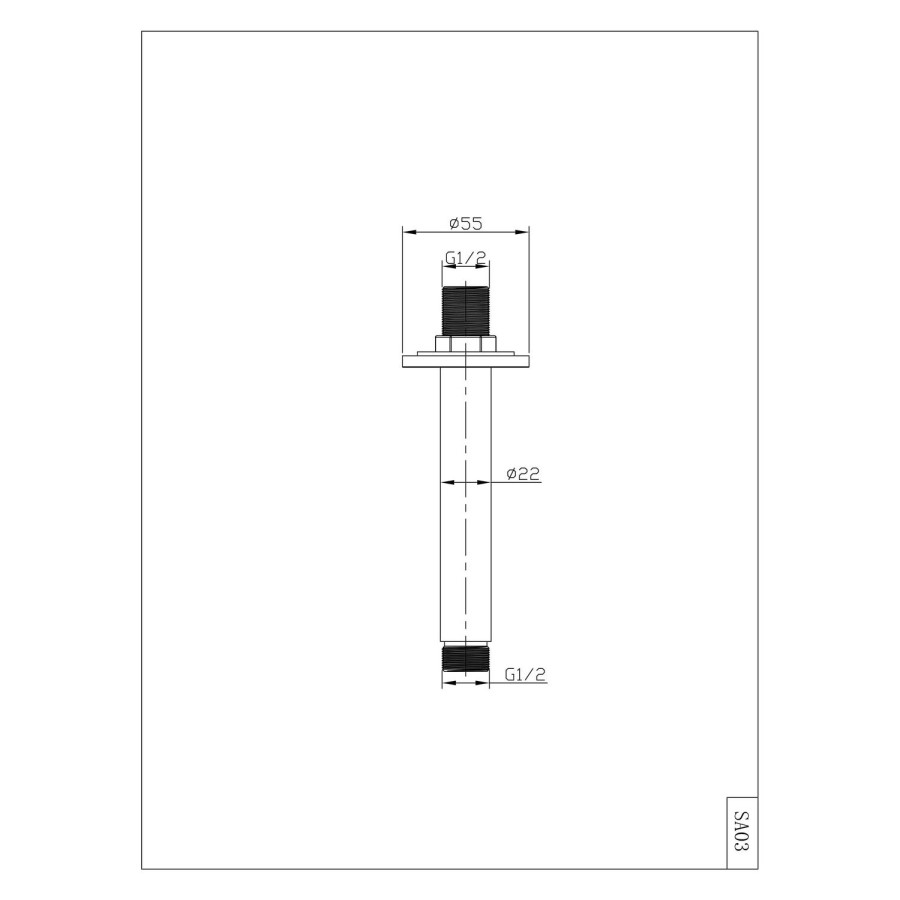 Black 2 Outlet Ceiling Mounted Thermostatic Mixer Shower Set with Hand Shower - Arissa