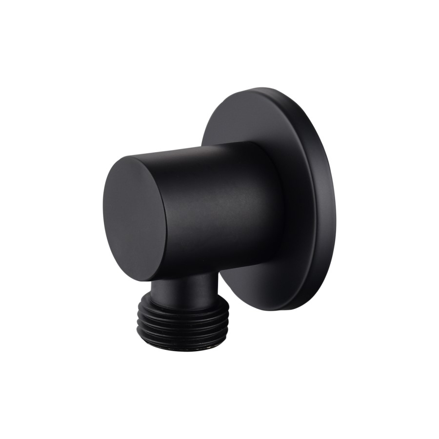 Black 2 Outlet Ceiling Mounted Thermostatic Mixer Shower Set with Hand Shower - Arissa