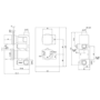 Black 1 Outlet Ceiling Mounted Thermostatic Mixer Shower Set - Zana