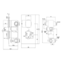 Black 2 Outlet Wall Mounted Thermostatic Mixer Shower Set with Hand Shower - Zana