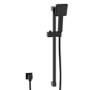 Black 2 Outlet Wall Mounted Thermostatic Mixer Shower Set with Hand Shower - Zana