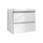 ONLY OPENED - 600mm White Wall Hung Vanity Unit with Basin - Pendle