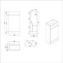 900mm White Cloakroom Toilet and Sink Unit with Square Toilet and Chrome Fittings- Ashford