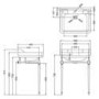 Traditional Freestanding Bath Suite with Toilet & Chrome Wash Stand with Basin - Helmsley