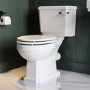 Traditional Freestanding Bath Suite with Toilet & Black Wash Stand with Basin - Helmsley