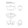 Traditional Freestanding Bath Suite with Toilet & Black Wash Stand with Basin - Helmsley