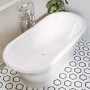 Traditional Freestanding Bath Suite with Toilet & Brass Wash Stand with Basin - Helmsley