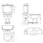 Traditional Freestanding Bath Suite with Toilet & Brass Wash Stand with Basin - Helmsley