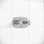 Chrome 1 Outlet Ceiling Mounted Thermostatic Mixer Shower Set - Camden
