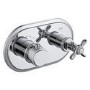 Chrome 1 Outlet Ceiling Mounted Thermostatic Mixer Shower Set - Camden