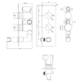 Chrome 2 Outlet Wall Mounted Thermostatic Mixer Shower Set with Integrated Hand Shower - Arissa