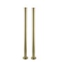 Gold Freestanding Bath Shower Mixer Tap with Stand Pipes - Helston