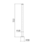 Gold Freestanding Bath Shower Mixer Tap with Stand Pipes - Helston