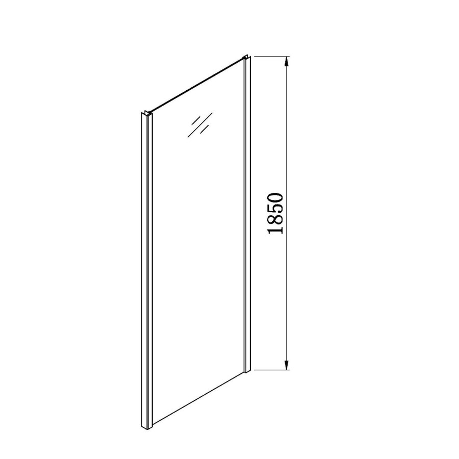 800x800mm Chrome 6mm Glass Square Bi-Fold Shower Enclosure - Carina