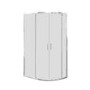 900 x 760mm Left Hand Offset Quadrant Shower Enclosure Suite with Toilet & Basin - Carina