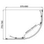 1000 x 800mm Left Hand Offset Quadrant Shower Enclosure Suite with Toilet & Basin - Carina