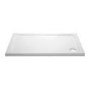1000x800mm Chrome 6mm Glass Rectangular Shower Enclosure with Shower Tray - Carina