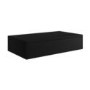 800mm Black Wall Hung Countertop Vanity Unit with Basin - Lugo