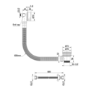 Chrome Overflow Bath Filler Thermostatic Mixer Shower Set - Arissa
