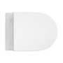 Wall Hung Rimless Toilet with Soft Close Seat, White Glass Sensor Flush Plate, 1168mm Frame & Cistern – Newport