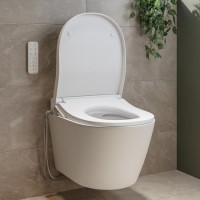 Newport Wall Hung Smart Bidet Japanese Toilet with Heated Seat - Purificare