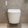 Newport Wall Hung Smart Bidet Japanese Toilet with Heated Seat - Purificare