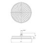 Black 2 Outlet Ceiling Mounted Thermostatic Mixer Shower Set with Hand Shower - Cambridge