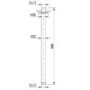 Black 2 Outlet Ceiling Mounted Thermostatic Mixer Shower Set with Hand Shower - Cambridge