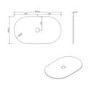 800mm Wooden Curved Fluted Freestanding Countertop Vanity Unit - Matira