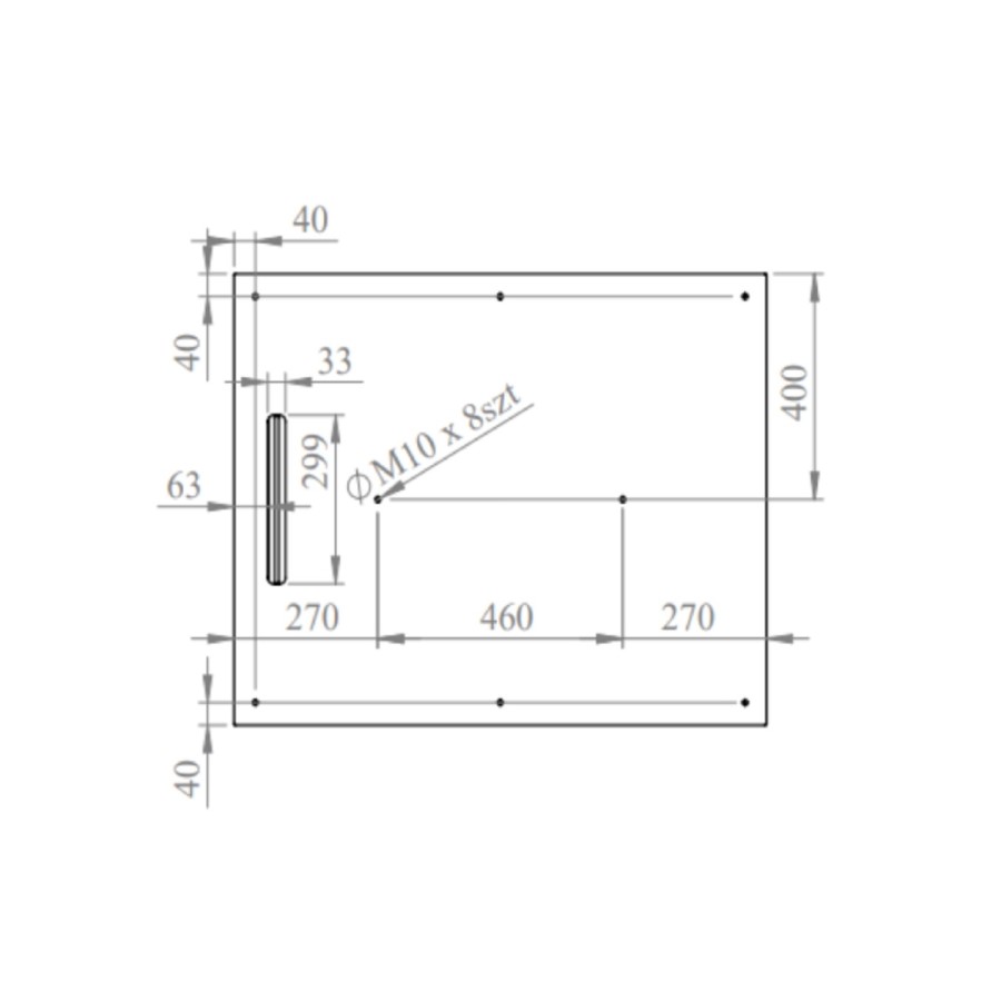1000x800mm Rectangular Anti-Slip 30mm Slimline Black Stone Resin Shower Tray – Coast