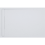 1000x900mm Rectangular Anti-Slip 30mm Slimline White Stone Resin Shower Tray – Coast