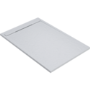 1200x800mm Rectangular Anti-Slip 30mm Slimline White Stone Resin Shower Tray – Coast