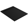 1200x900mm Rectangular Anti-Slip 30mm Slimline Black Stone Resin Shower Tray – Coast